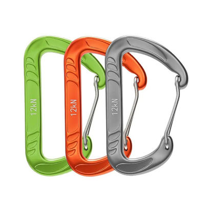 Goede prijs. Gepersonaliseerde LOGO 12KN Aluminium Carabiner Clips voor toepassingen in de zware industrie online