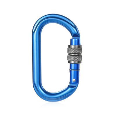 Goede prijs. Industriële toepassingen 25kN Ronde aluminium vergrendeling karabiner clip met Snap Hook online