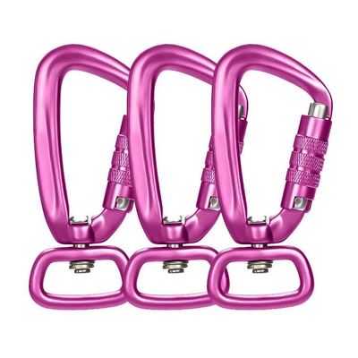 Goede prijs. Zware industrie 4KN Zwart Autovergrendeling Aluminium Draaiend Carabiner Snap Hook voor Hond Leash online