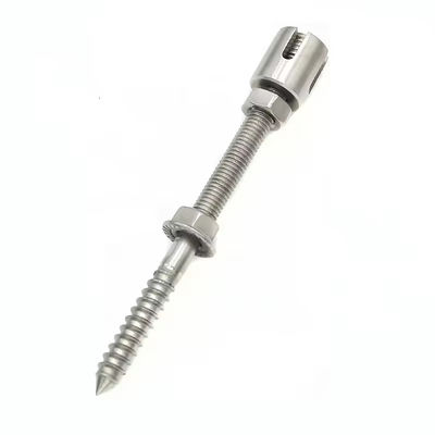 Goede prijs. 3 tot 5 mm groene wandkabelknopen roestvrijstalen knop draadrail spanning voor hekkliminstallaties online