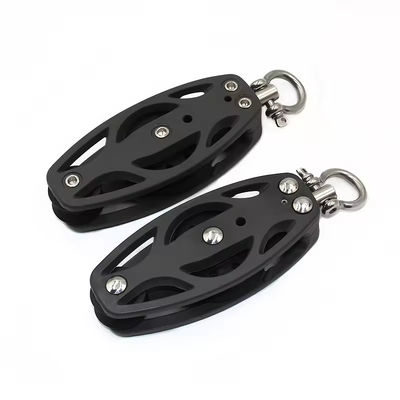 Goede prijs. Boten accessoires roestvrij staal katrol blok zwaar werk enkelblad nylon katrol online
