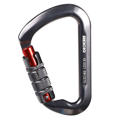 30KN D-Shape Aviation Aluminium Carabiner voor snel trekken en veelzijdig klimmen