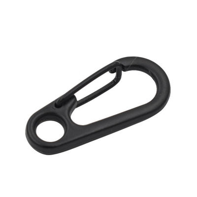Goede prijs. Kleine Zinklegering Mini Zwarte Afwerking Carabiner Buckle Snap Sleutelhanger Ring Spring Hook online