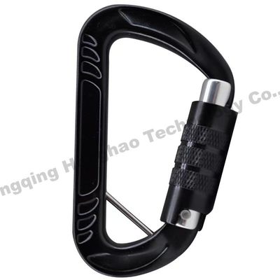 Goede prijs. Gegalvaniseerde afwerking 12KN D-vorm aluminium legering karabiner voor duurzaam klimmen buiten online
