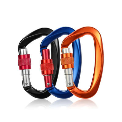 Goede prijs. OEM Customized Aluminium Locking Carabiner Clips voor Klimmen en Hammock Safety Hook online