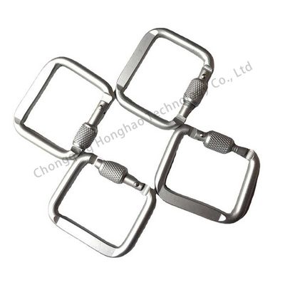 Goede prijs. Outdoor Gear Essential Square Locking Carabiner Clip met elektrolytische behandeling Afwerking online