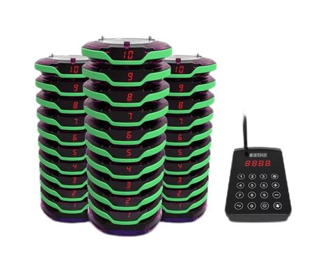 Goede prijs. Draadloos restaurantpaging systeem 30 trillende pagers tot 1000 meter afstand voor cafébeheer online