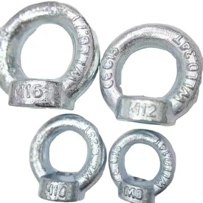 Goede prijs. Heavy Duty DIN 582 Oognoot van koolstofstaal gegalvaniseerd Anker Lifting Ring Noot online