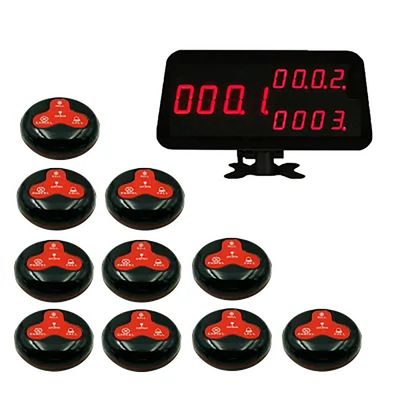 Goede prijs. Cafeteria ABS Plastic Draadloos Kellner Call Buzzer voor Bill Service Calling System online
