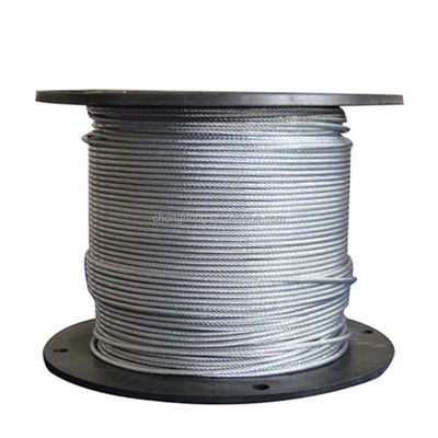 Goede prijs. Warm gedompelde gegalvaniseerde luchtvaartkabel MIL-DTL-83420 2000N/MM2 7x19 Stalen draad touw 3/32'' rollen met 2.000 m/elk en Made online