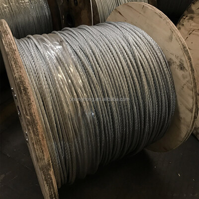 Goede prijs. 6x19 Gebouw gegalvaniseerd stalen draad touw 3-32mm Diameter voor het heffen en maritieme toepassingen online