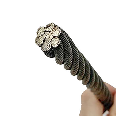 Goede prijs. Ondersteuning OEM 6*37 20 mm 1770 Mpa koudoplopend staal ongegalvaniseerd staal kabeldraad touw voor het tillen vorklift derricking online