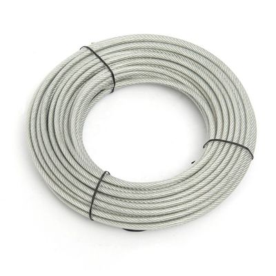 Goede prijs. 7x7 bekleed PVC gegalvaniseerd staaldraad touw voor kledinglijn met treksterkte 1370-2160MPA speciaal koud kopstuk staal online