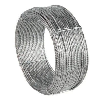 Goede prijs. Carbon Steel Grade 5*K19S SFC 8mm gegalvaniseerd staaldraad touw voor windenergie systeem 1960MPA Sterkte en duurzaamheid online