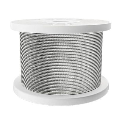 Goede prijs. 1000m/rol Lengte 6x37 FC Inoxkabel Algemeen Doel Stalen Kabel touw GB en EN 12385-4 Standaard roestvrijstalen draad touw online