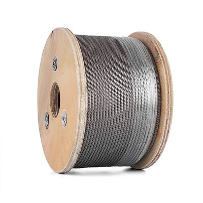 Goede prijs. 304 Vliegtuigen 7 x 19 Strengten Bouwstaal Kabel Rail Type van kern Staal kern Gegalvaniseerd 16mm staaldraad touw online