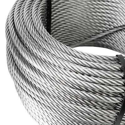 Goede prijs. Niet-gecoate 250ft draad touwkabel voor leuning 7x7 7x19 1/8