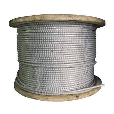 Goede prijs. 7*7 304 Nylon coated 2.5mm roestvrij staal draad touw voor onzichtbare rooster Inox kabel lengte 1000M of op maat online