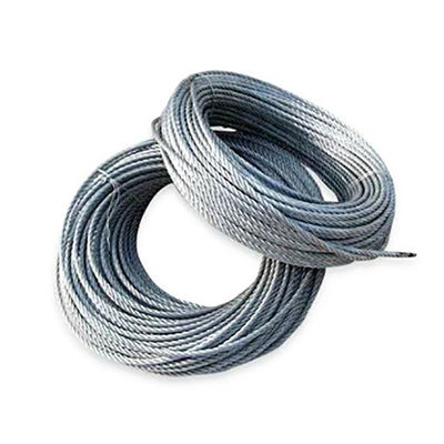 Goede prijs. 6x19-WSC 7x19 gegalvaniseerde ongalvaniseerde stalen kabel voor kranen en hoge treksterkte online
