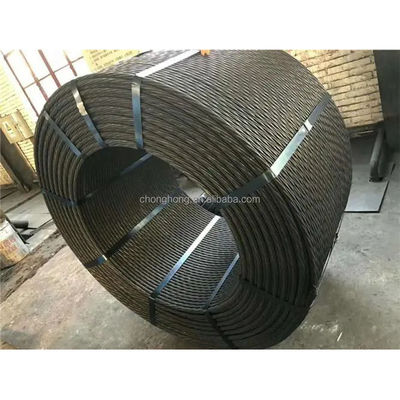 Goede prijs. 12.7mm SWRH77B SWRH82B High Tensile Prestressed Beton Bonded PT Strands Cables Prestressing Steel Strand Wire Cable online