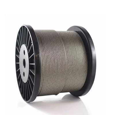 Goede prijs. 6mm 6x19 fc 304 7x19 IWRC 10mm 12mm niet gegalvaniseerd staaldraadkabel ± 1% tolerantie online
