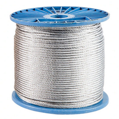 Speciaal koudstaal laagste algemene voorgestelde gegalvaniseerde stalen kabel touw 6x12 7FC gegalvaniseerde heldere stalen draad touw