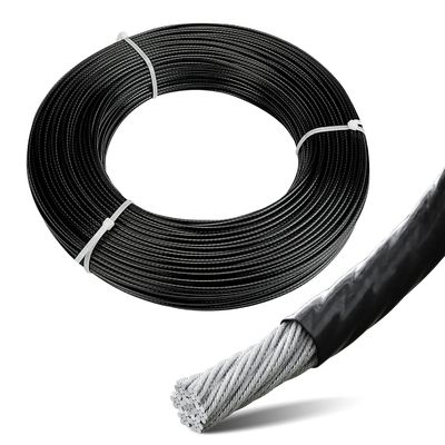 Goede prijs. OEM PVC Nylon Plastic Coated Color SS Roestvrij staal Coating Metal Carbon Cable PP Dog Mooring Marine Round Wire Rope online