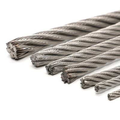 Goede prijs. 304 roestvrij staal draad touw voor het tillen van slingers kraan en visserij Tolerantie ± 1% Speciaal koudstaal 4,0 mm 7*19 online