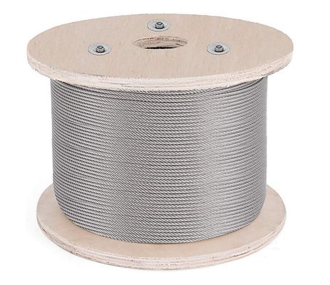 Goede prijs. 6x12 7FC Inoxkabel DIN/RR-W-401 Staalkabel Roestvrij staaldraad touw 6*12 SS304 SS316 Roestvrij touw Lengte 1000m/rol online