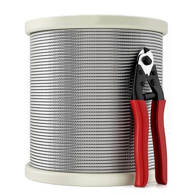 Goede prijs. 1x19 Type 316 roestvrijstalen draad touw Niet-gecoat 3/16