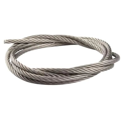 Goede prijs. 304 roestvrijstalen kabel 7x19 strengen kern vliegtuigkabels breekspanning 6400 lbs 164 ft SS kabel 1/4