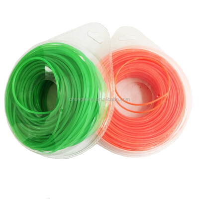 Verschillende kleuren 3.0mm Vierkant / Rond / Zeshoek / Ster Nylon Trimmer Line 100% Nylon Materiaal