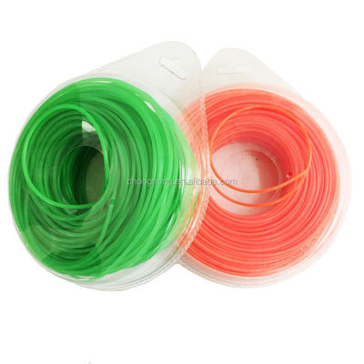 Goede prijs. Verschillende kleuren 3.0mm Vierkant / Rond / Zeshoek / Ster Nylon Trimmer Line 100% Nylon Materiaal online