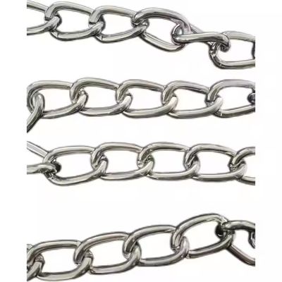Groothandel Animal Twisted Galvanized Chains Pet Dog Chain Short Link Chain voor huisdieren