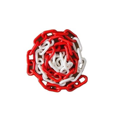 Goede prijs. 6 mm PE-materiaal Plastic barrière keten voor verkeersveiligheid met injectie structuur online