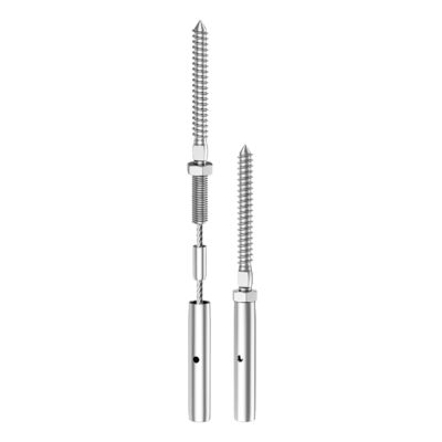 Goede prijs. T316 Stainless Steel Cable Railing Hardware with Waterproof Rust-proof Swage Lag Screws Suitable for 3/16-inch Cables online
