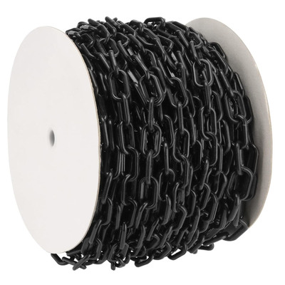 Goede prijs. 8 mm plastic barrière keten Zwarte plastic keten Verkeersveiligheid Plastic PE Link Keten online