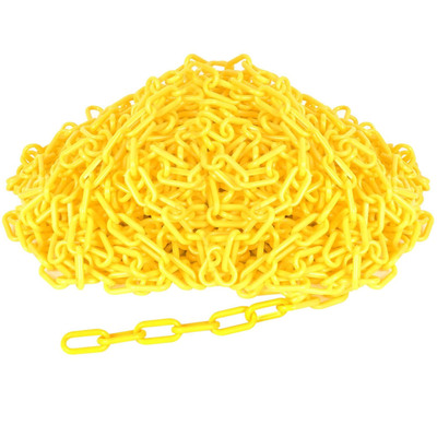 Goede prijs. 8 mm plastic ketting gele plastic ketting verbindingen verkeersveiligheid plastic PE ketting verbindingen online