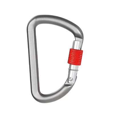 Goede prijs. D-vormige klim-aluminium karabiner 6kN D Ring Sleutelringe Klemmen Vergrendelingscarabiner voor kamperen online