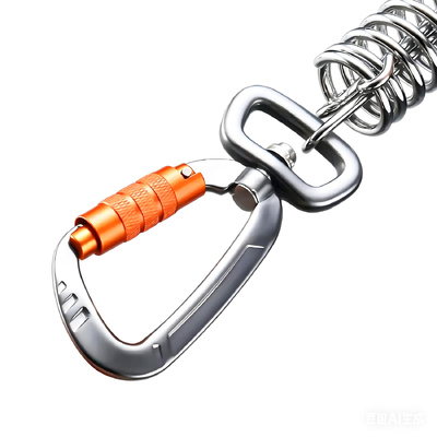 Goede prijs. Automatische vergrendelende karabijnhaak clips 4kN met draaibare sluiting voor hondenriem, sleutelhanger, rugzak online