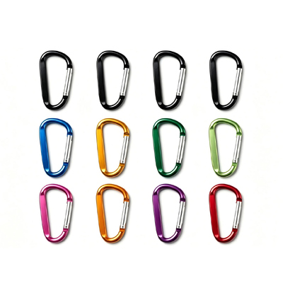 Goede prijs. Custom Logo 12mm D-vorm Tactische Snap Karabijnhaak Veersluiting Haak voor Tas/Gespen online