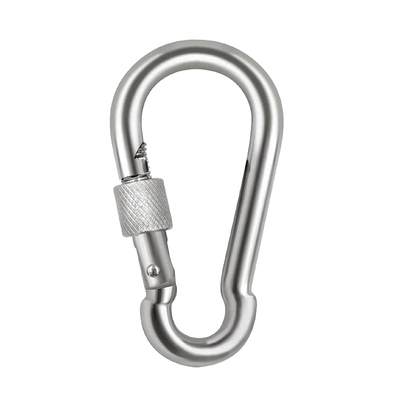 Goede prijs. 304 hoogwaardige roestvrij staal duim schroef karabiner clip vergrendeling karabiner clips spring snap haak online