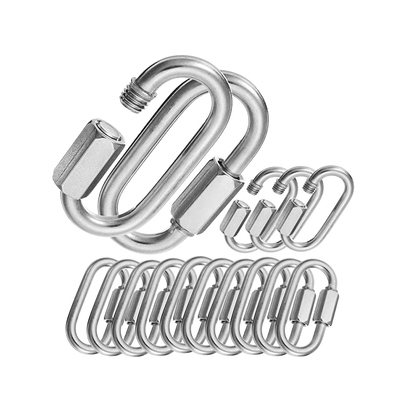 Goede prijs. Snelle schakel zware karabiner clips vergrendeling karabiner keten snelle schakels voor veranda swing online