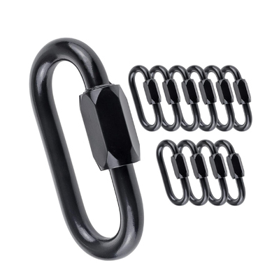 Goede prijs. Zwarte kettingconnector Rigging Hardware Karabijnhaak Quick Link online