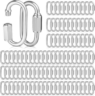 Gepolijst roestvrij staal 304 Quick Connecting Link Aanpasbare verpakking Marine Safety Screw Chain 304 Standard Quick Links