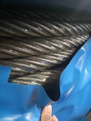 6x12 7FC draad touw 8mm gegalvaniseerd stalen touw voor moeilijke omstandigheden