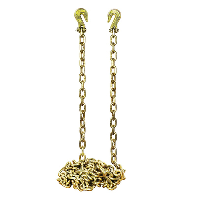 Goede prijs. G70 Ketting 1/2''x20'x11300lbs Geel Verzinkte G70 Transportketting met Kettingschalmhaak voor Sleepwagen Bindaccessoires online